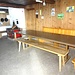 das Innere der Klubhütte des SC Marbach - vorbildlich eingerichtet und aufgeräumt