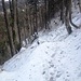 Im Abstieg vom Grat in Richtung Schilizmätteli. Dieses Weglein kann bei schlechten Schneeverhältnissen unangenehm sein. Heute kein Problem.