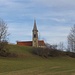 Pfarrkirche St. Otmar in Akams mit geschindeltem Turm
