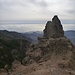 Felsgipfel neben dem Pico de la Nieves. 