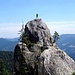 A small granite spire nearby with a Rise on top - not that easy to climb, around 5.5...