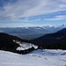 Blick zum Parkplatz an der Stierenhütte. 