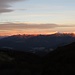 Erste Sonnenstrahlen erreichen auch die Monte Tamaro-Kette.
