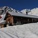 Die Skihütte Obererbs (1700m).<br /><br />Hier werde ich gerne wieder einkehren dank der herzlichen Bewirtung von Hansruedi und Barbara.