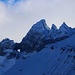 Aussicht von der Skihütte Obererbs (1700m):<br /><br />Das Martinsloch und das Grosse Tschingelhorn (2849m).