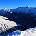 Aussicht vom Tierbodenhorn (2269m) auf Ruchen / Foostock (2611m), Piz Sardona / Surenstock (3055,8m) und Piz Segnas (3098,6m).