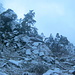 Granitgrate in der Abenddämmerung