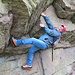 [u WoPo1961] bouldert an den Kletterwänden des Königsteins