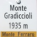 Monte Ferraro e Monte Gradiccioli