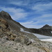 Etwas unterhalb der Fuorcla Laviner: die beiden Gipfel vom heutigen Tag: Piz Laviner und die namenlose Spitze 3060 müM.