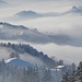 Appenzeller Hügellandschaft im Nebel