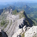 Du sommet de la Girenspitz vue vers l'Ouest : Grauchopf, Grenzchopf.