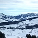 Zwischen Fäneren und Hoher Kasten gucken die Österreicher Berge hervor