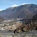 Castello di Sasso Corbaro : vista su Bellinzona Nord e il Pizzo di Claro