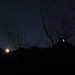 La luna spunta dalla cresta est