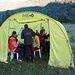 Camp am Aksaut-River - hier unser mobiles Restaurant