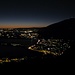 La croce di vetta del Cornizzolo illuminata