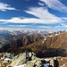 auf dem Gipfelrücken mit Blick zu den Stubaier Alpen
