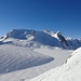 Chüebodengletscher mit Gletschersee, dahinter der Poncione di Manio`<br />