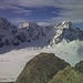 das Dreigestirn Königsspitze-Zebru-Ortler vom Matritschjoch aus