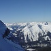 Eibsee und Ammergauer Alpen bei der Fahrt zur Zugspitze