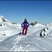 Beim Tumsli - heuer mal wieder mit den Skis auf dem Rücken als an den Füssen. Vom Pazolastock Südgrat hinauf richtung Tumsli ging es heute zu Fuss um einiges bequemer als mit den Skis.