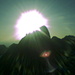 Gamsberg vor aufgehender Sonne vom Sichelchamm aus gesehen