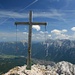 auf der Oberen Wettersteinspitze, der erste Gipfel rechts vom Kreuz ist der <a href="http://www.hikr.org/tour/post15267.html"><strong>Wörner</strong></a>