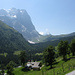 Am Aufstieg Pfanni mit Brochhütte und Grosse Scheidegg im Hintergrund