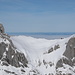 Über dem Fählenschafberg schweift der Blick zu den Höhenzügen nördlich des Bodensees