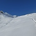 Blick zurück beim Abstieg von der Chlushütte