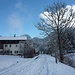 Das Wirtshaus in Niedernach- im Winter geschlossen.
