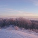 Aussicht vom winterlichen Blauen zu den Alpen, die man auf dem Handybild leider nicht sehen kann...