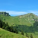 Blick hinüber in den Abstiegshang. Im Bild ist die Bühlenalpe