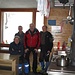 Foto di gruppo in capanna con Massimo e Moreno
