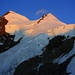Die Morgensonne beleuchtet das Aletschhorn (4193m) und sein Vorgipfel P.4087m.