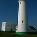 Der 26 Meter hohe Leuchtturm Hurst Point Lighthouse