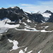 Ausblick vom namenlosen Gipfel 3060 müM: Piz Jenatsch und Piz Err.