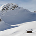 Einsame Hütten an den Hängen der Haupter Alp 