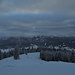 Unter der Hörnlealm kurz vor Sonnenuntergang, leider ohne Sonne, aber mit eisigem Wind / Sotto l`Hörnlealm, poco prima del tramonto, purtroppo senza sole, ma con un vento gelido