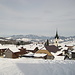 Schwarzenberg, wohin man heute auch bequem mit Ski abfahren konnte