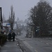 In Tägerwilen (416m), dem letzten Dorf vor meinem Zielort Kreulingen, schneite es schon heftig. Als ich Tägerwilen durchwandert hatte sah isch schon aus wie ein Schneemann!