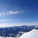 Aussicht vom Westgipfel auf die Tegernseer Berge mit der Rotwand als Blickfang