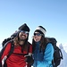 <b>Anna e Daniele raggianti sulla vetta del Guggernüll (2886 m):<br />Gipfelglück.</b>