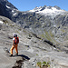 Schöner blick zum Mount Crosscut mit seinen Gletschern
