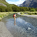 Extrem klares und kaltes Wasser
