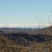 auf dem Pian dei Corsi: Alpenhauptkamm in der Ferne (etwa 180 km)