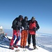 Klaus, Natalya und Dominik auf dem Gipfel