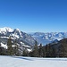 Gipfelkreuz-(Schatten) Jänzi - mit Pilatus; zusätzlicher Weitblick bis zum Säntis und Glärnisch 