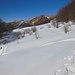 Nei pressi del Passo Legnà (che non abbiamo capito esattamente dove sia) la neve si fa finalmente abbondante